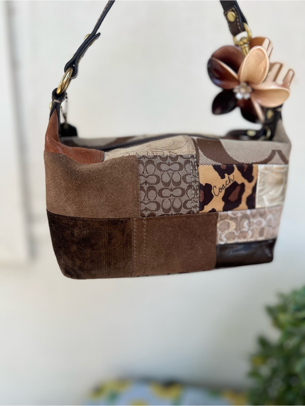 Coach Mini Patchwork Signature Shoulder Bag - Picture 2 of 7